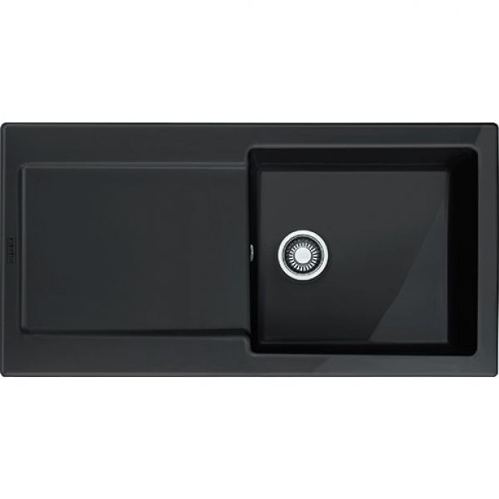 FRANKE MARIS MRK 611-100 Einbauspüle / Keramik / Onyx / Druckknopf / 60 cm