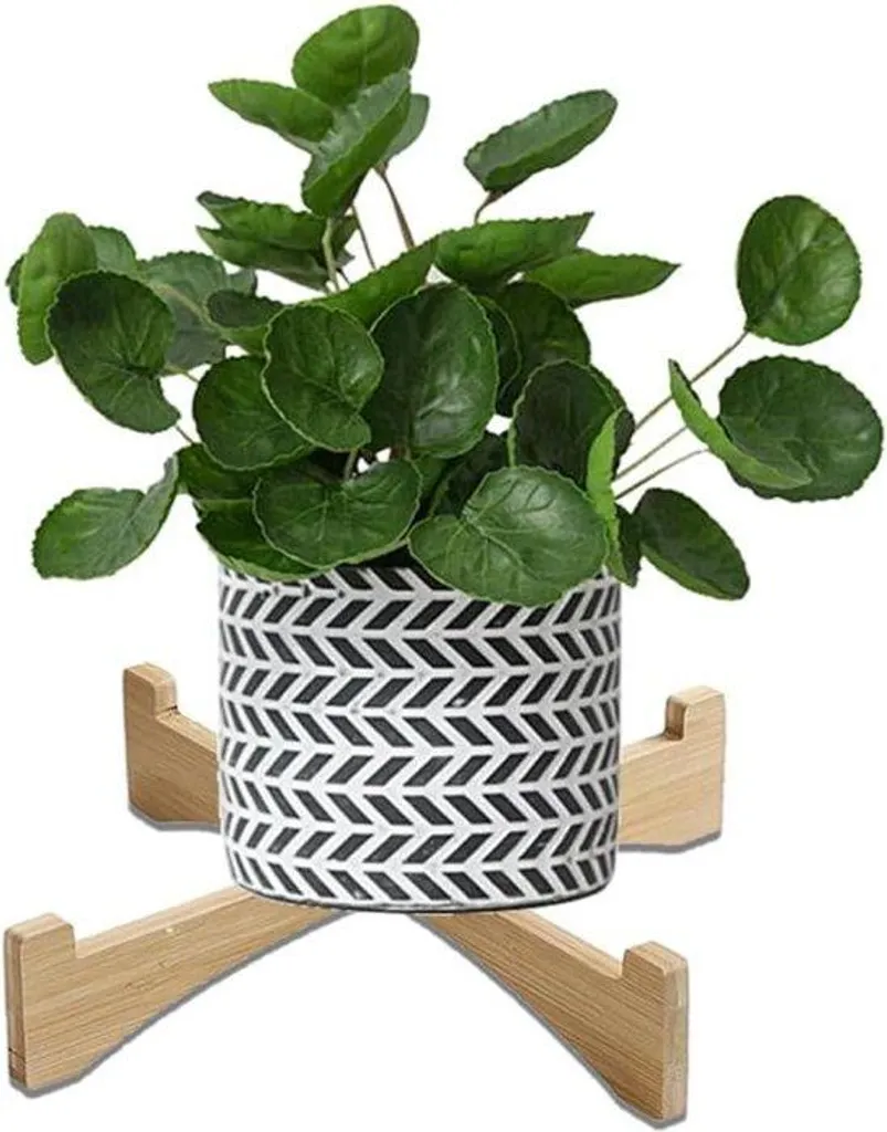 Mini support à plantes en bois pour pot 15 cm présentoir décoratif