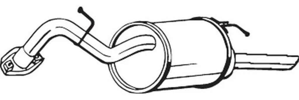 Silencieux d'échappement pour Toyota Yaris - Remplacement OE 174300Q050