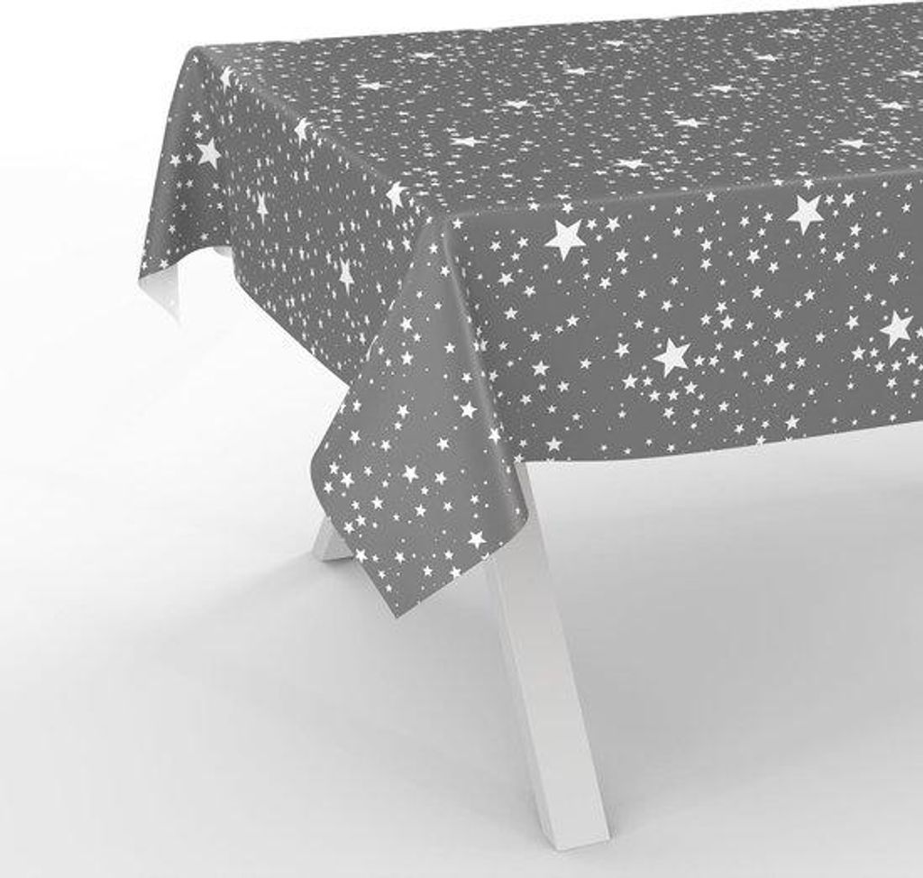 Wasserabweisendes Tischdecken 200x140cm Silber