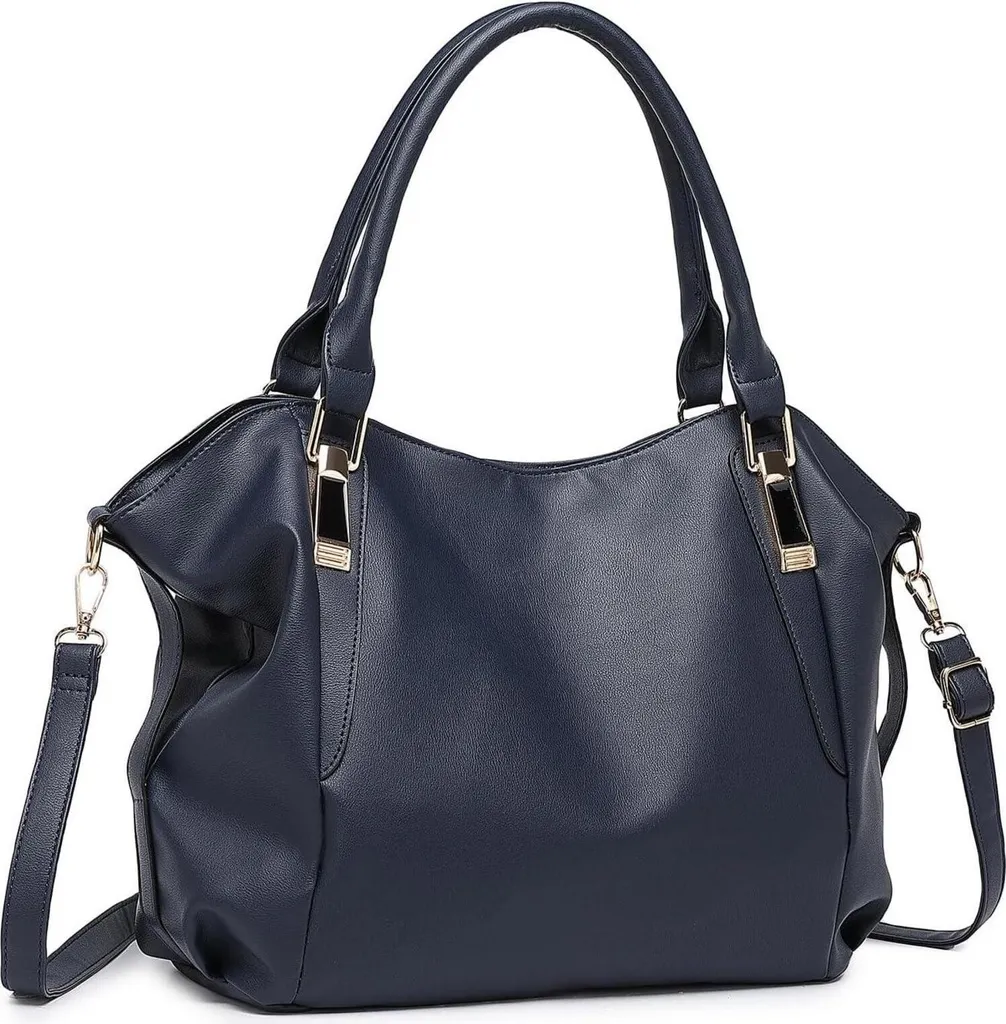 Miss Lulu Grand Sac Shopper Tote Bag Femme pour Shopping et Voyage Noir