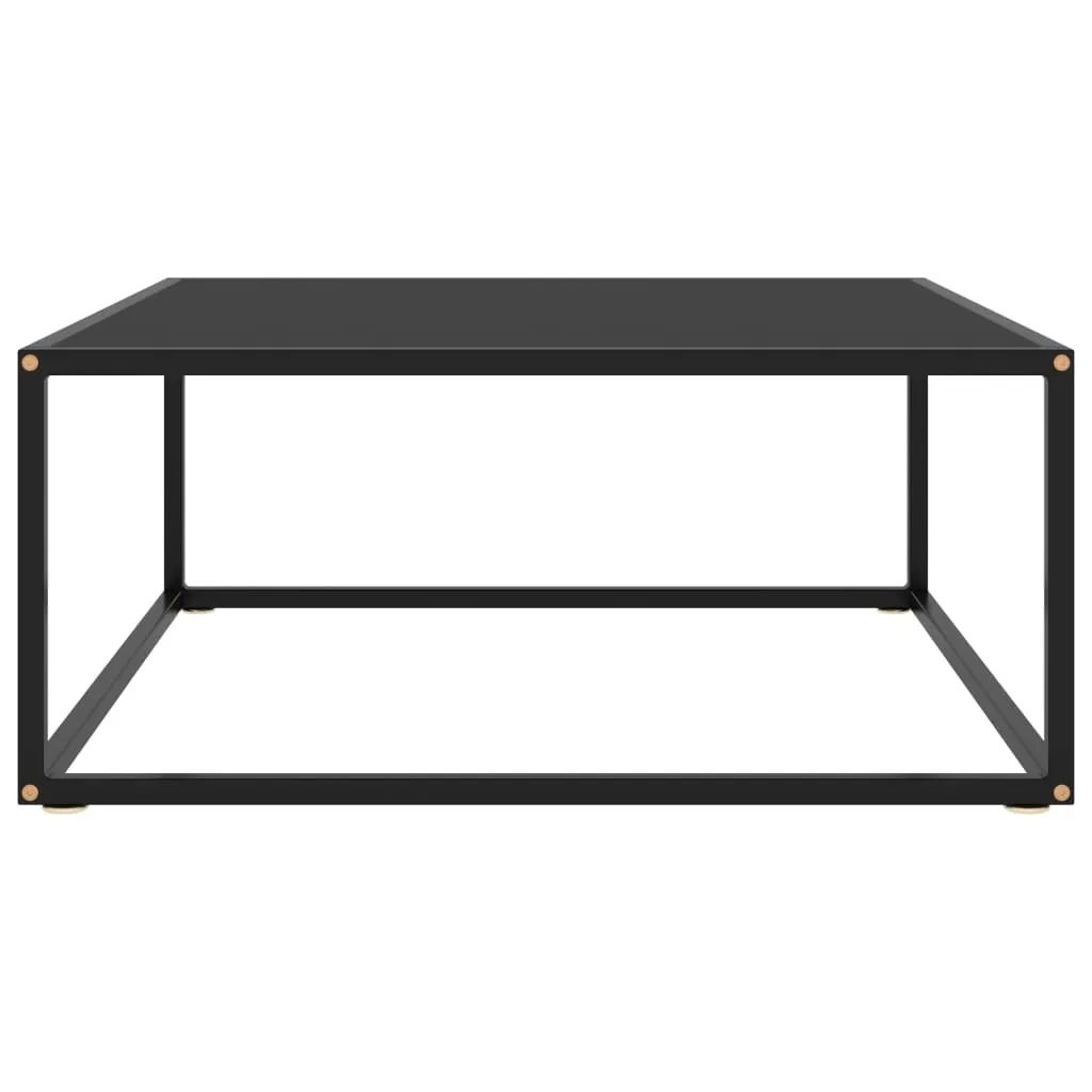 Offerta Tavolino Salotto SYFAX™ Vetro Nero 80x80 - Qualità e Design