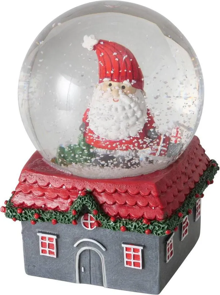 Décor de Noël Bonhomme de neige MONTI 10 cm pour village d'hiver
