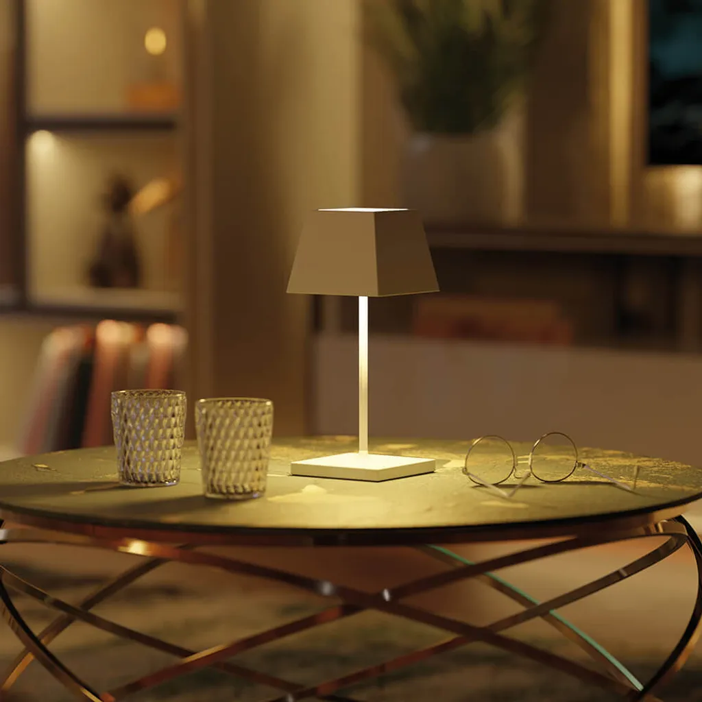 Lampe de Table Sans Fil pour Terrasse et Salon IP54 Blanc Sigor Mini - 2