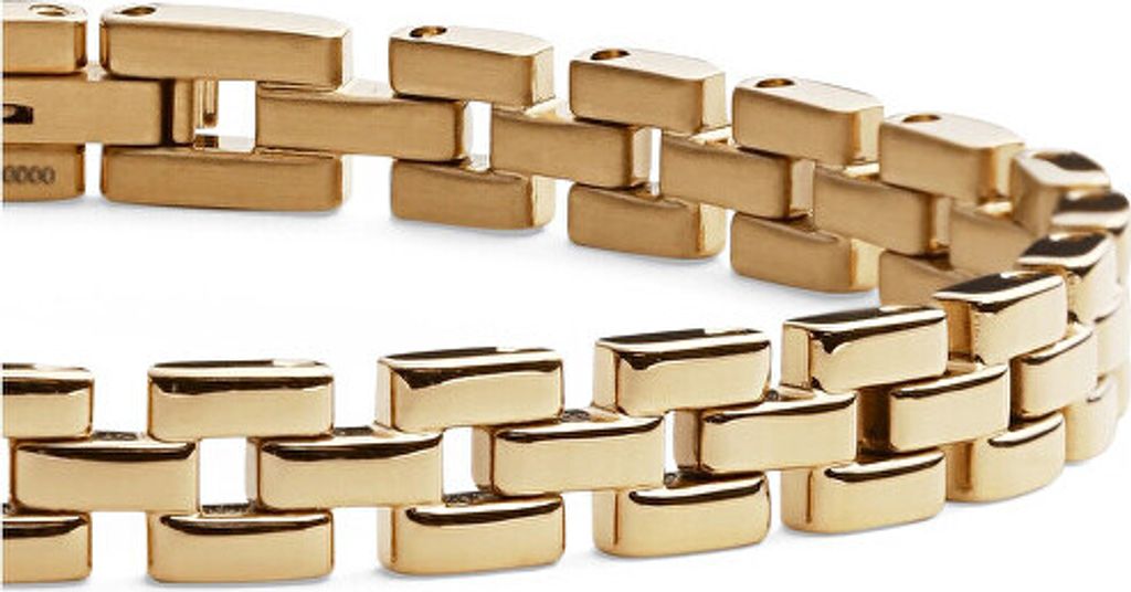 Fashion vergoldetes Stahlarmband 3-Link DW0040098 - Lä nge: 17,5 cm