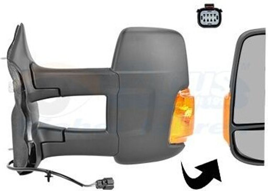VAN WEZEL 1991823 Außenspiegel Seitenspiegel Links für FORD Transit Mk7 Kastenwagen (V363, FCD, FDD) Konvex