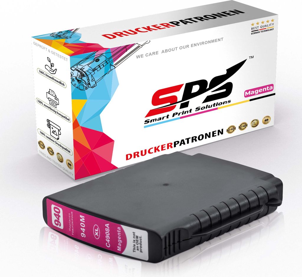 940XL Tintenpatrone Kompatibel für HP Officejet Pro 8500 A | 1x Magenta