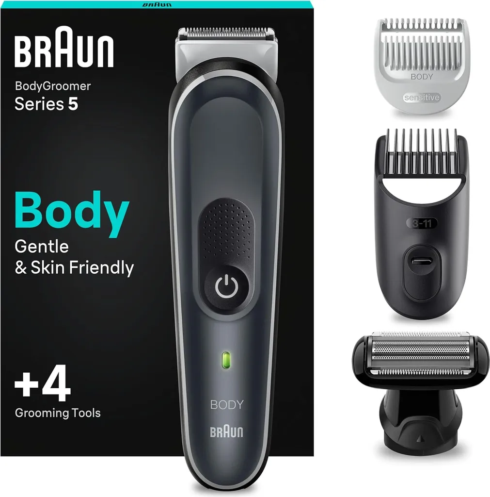 Braun Bodygroomer Series 5: Rasoio Elettrico Corpo Uomo Professionale