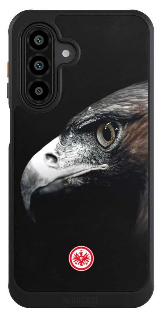 NIVOCASE Hülle für Samsung Galaxy A17 5G Handyhülle NIVOcore Case Schwarz Europameisterschaft Eintracht Frankfurt Offizielles Lizenzprodukt