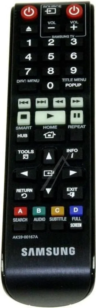 Télécommande Samsung TM1241 Infrarouge Haute Précision Noire Intuitive