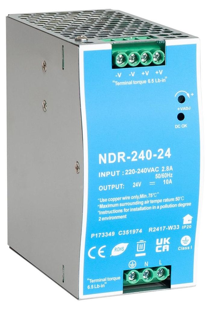 Netzteil 24V DC für DIN-Schiene 240 W