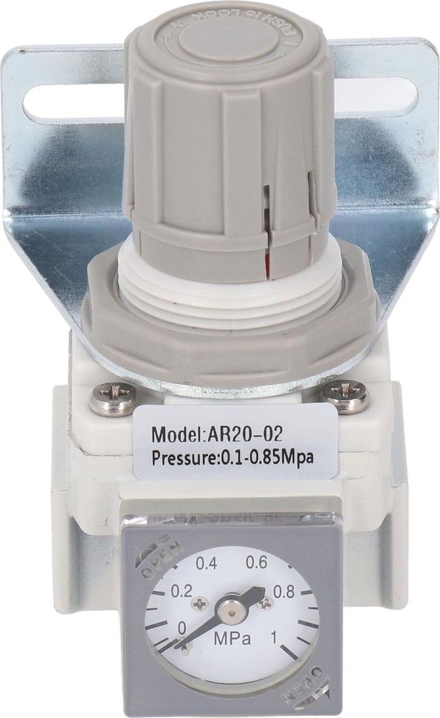 Luftdruckregler mit Manometer, G1/4-Steuerventil für Kompressor und Druckluftwerkzeug 14,5–123,3 PSI