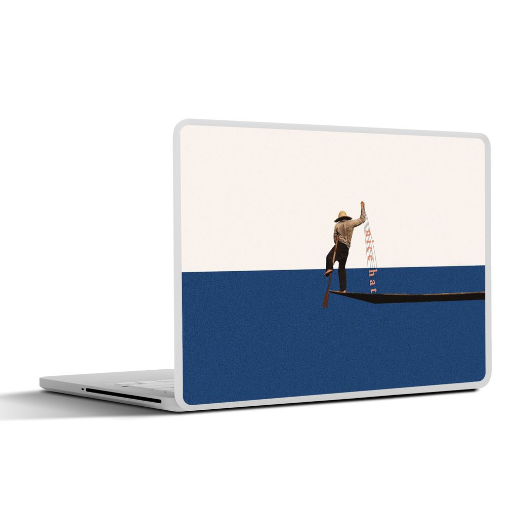 MuchoWow Laptop Aufkleber Sticker Cover Frau - Komplimente - Abstrakt 40x30 cm - Laptop Dekoration - Selbstklebend