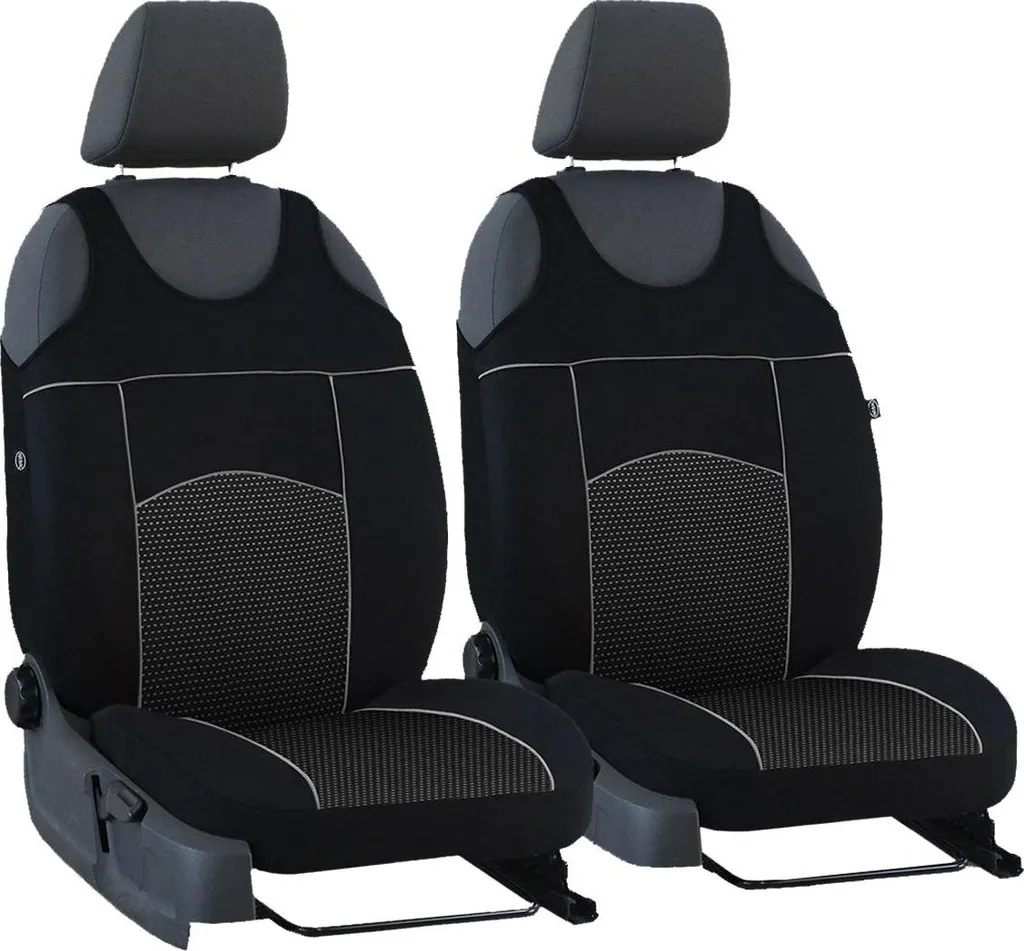 Offerta Coprisedili Honda Accord | Set 1+1 Nero Universali Auto - 10