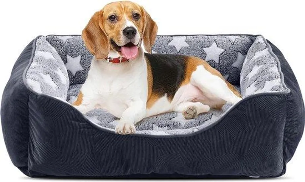 Lit chaud pour chien de taille moyenne spécial hiver 63x53 cm gris