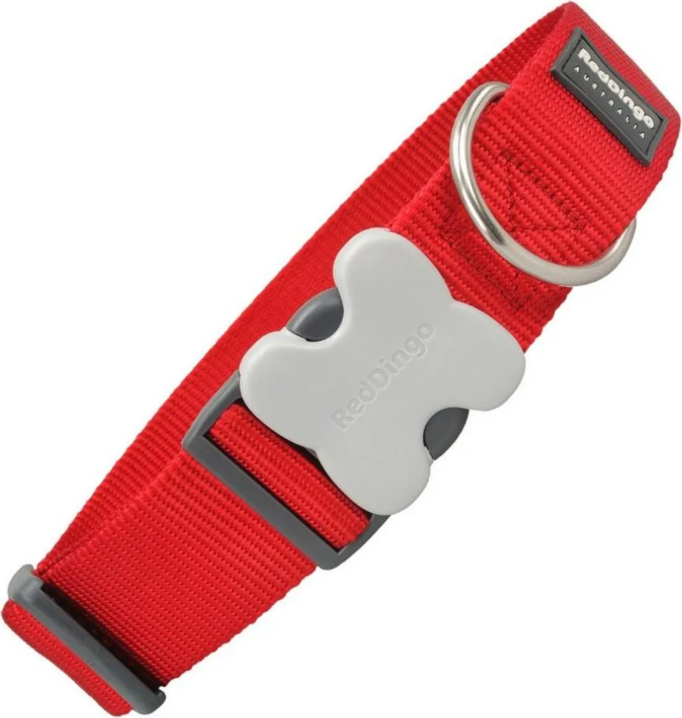 Collare Professionale Red Dingo Rosso XL 40mm - Massima Sicurezza