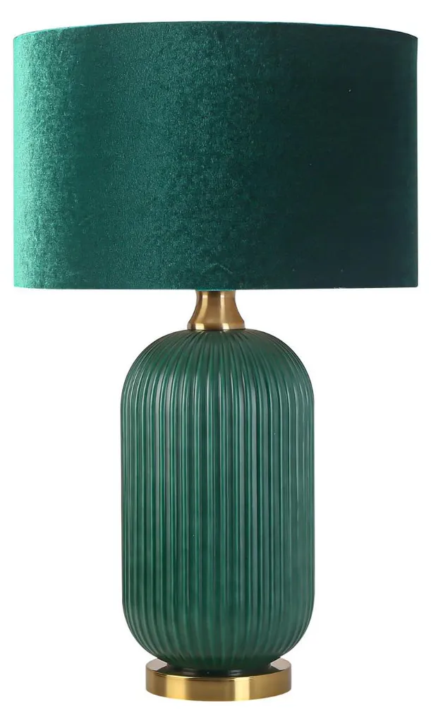 Lampe Tamiza vert émeraude et finitions or 60W Light Prestige