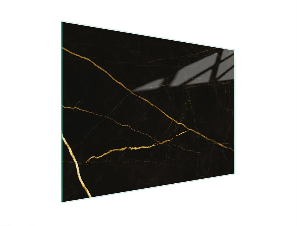 Tagliere in Vetro Temperato ESG 30x22 cm | Marmo Oro Antigraffio