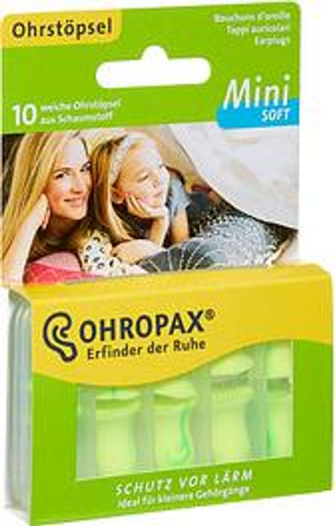 OHROPAX® OHROPAX Mini SOFT Ohrstöpsel 35 dB Schaumstoff, 10 Produktbild 