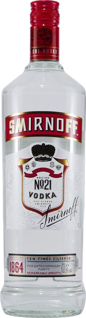 Smirnoff No. 21 Vodka 37,5% Vol. 1l Immagine del prodotto 
