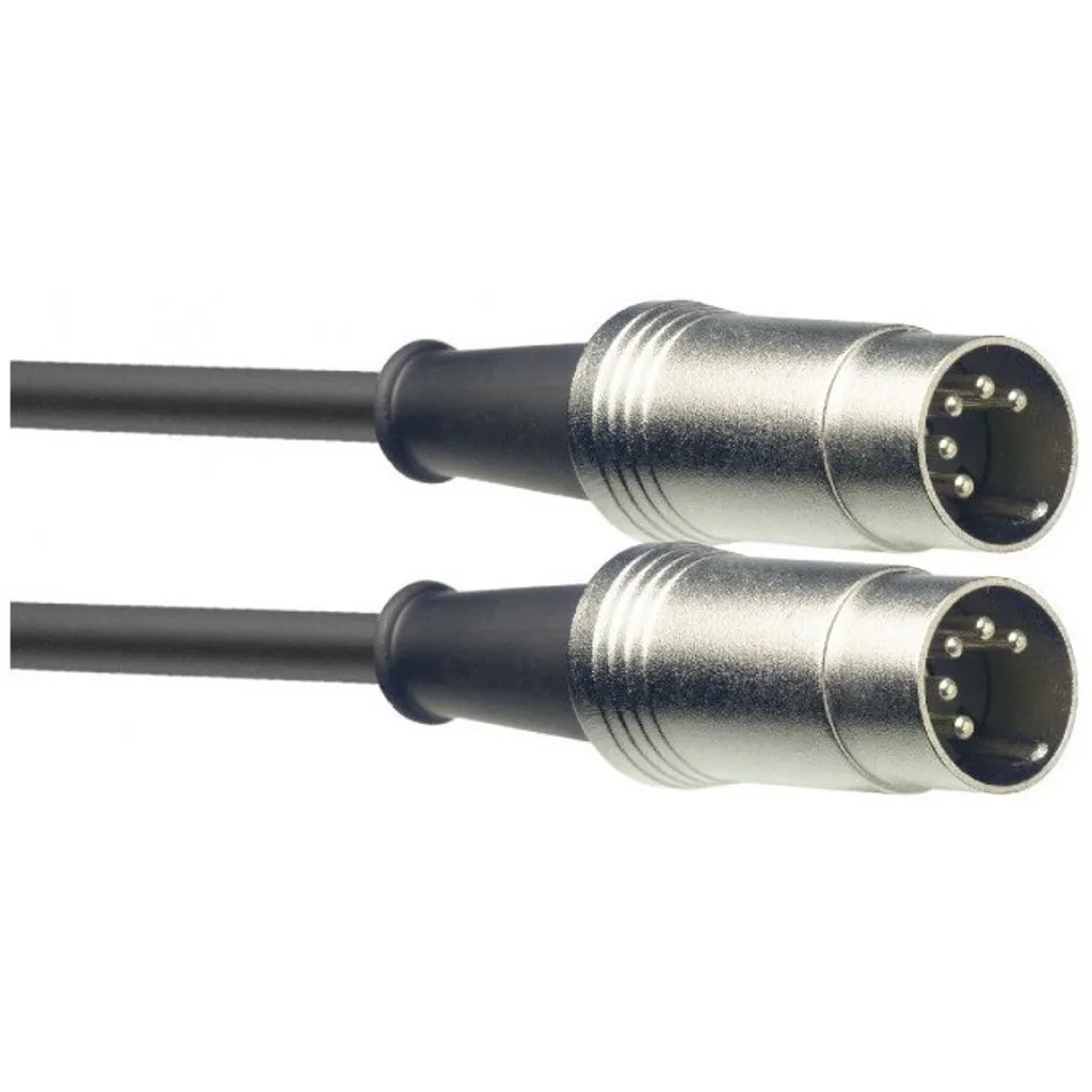 Câble Midi mâle vers mâle Stagg SMD3 pour instruments et home studio