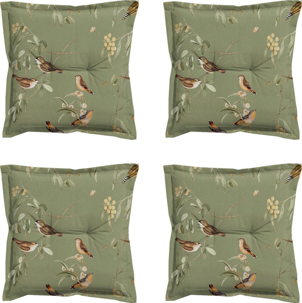 Madison - Aria Sitzkissen - Grün - 50 x 50 x 7 cm - 4er-Set Produktbild 