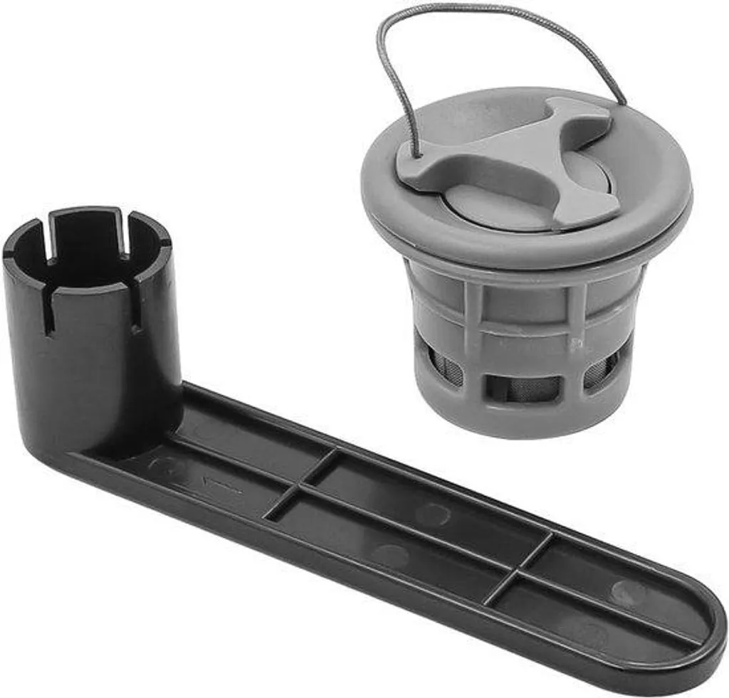 Pompe kayak à 6 filetages avec bouton vert lumineux et double embout