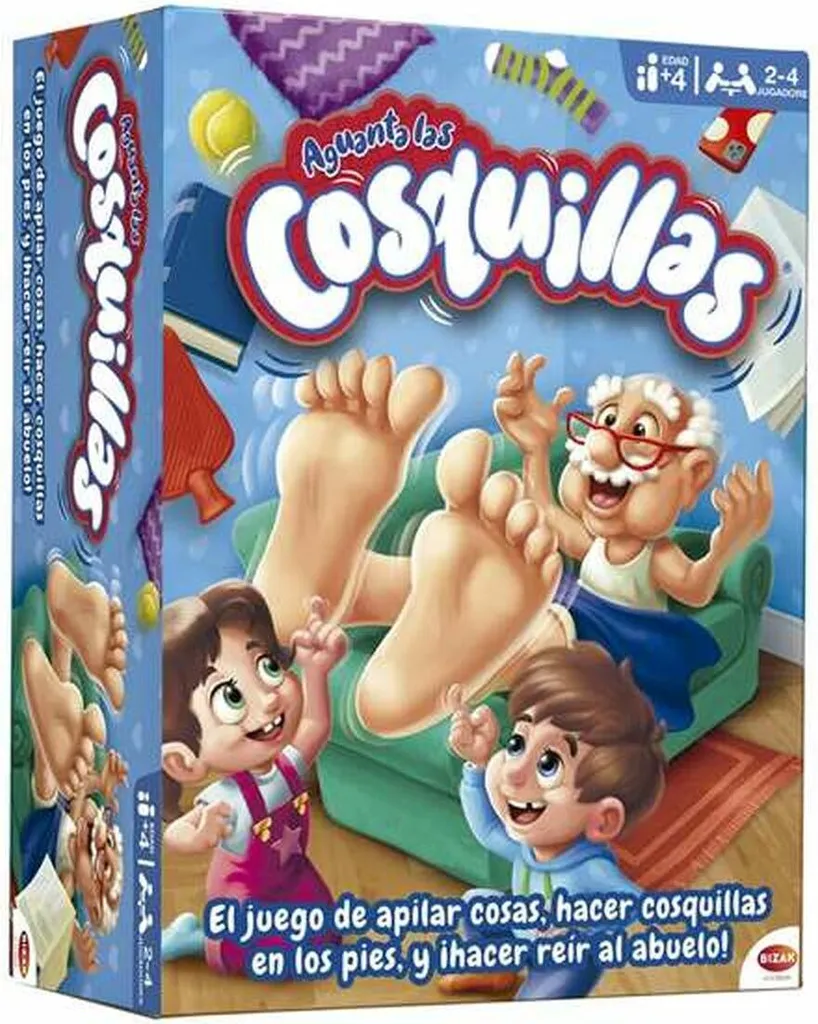 Jeu de société d'ambiance Bizak Hold The Tickles pour rire ensemble