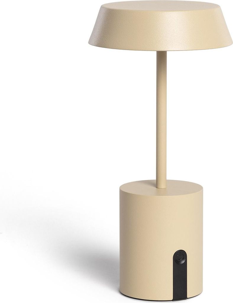 LED Tischleuchte ohne Kabel für den Außenbereich Ula Beige