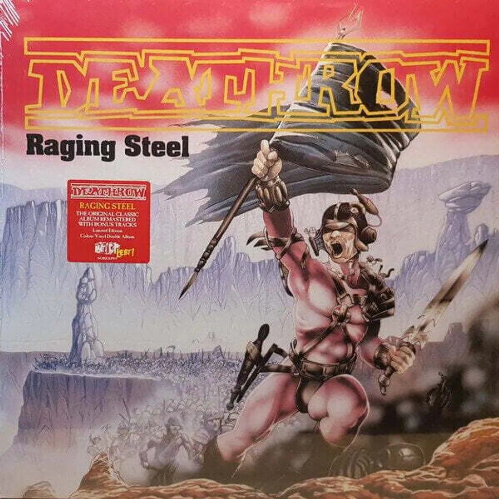 Disque Vinyle Raging Steel Deathrow Remasterisé en Double LP 180g