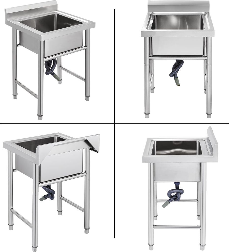 VEVOR Gastro dřez Nerezový dřez 60X60cm Dřezová skříňka Obrázek produktu 3