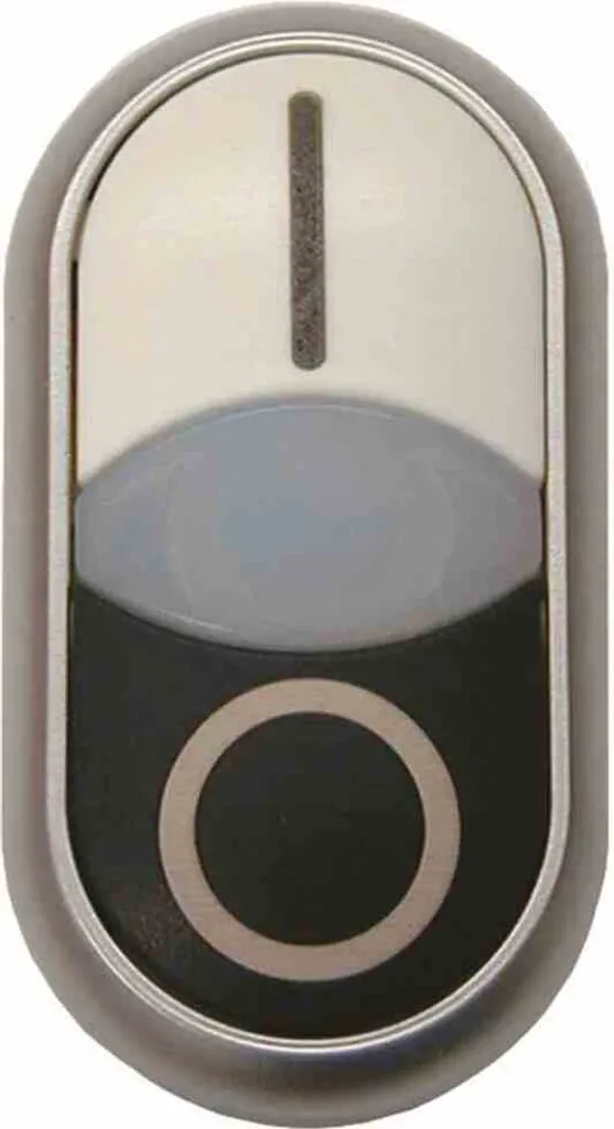 Commande marche/arrêt lumineuse pour pupitre industriel M22S-DDL-W - 2
