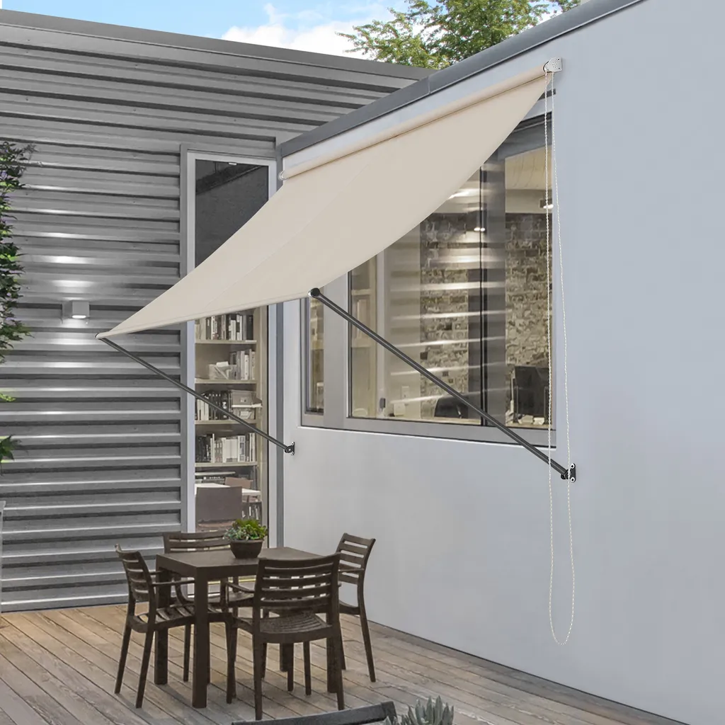 Tenda da Sole pro.tec 150x120cm Beige - Crea l'Ombra nel tuo Giardino