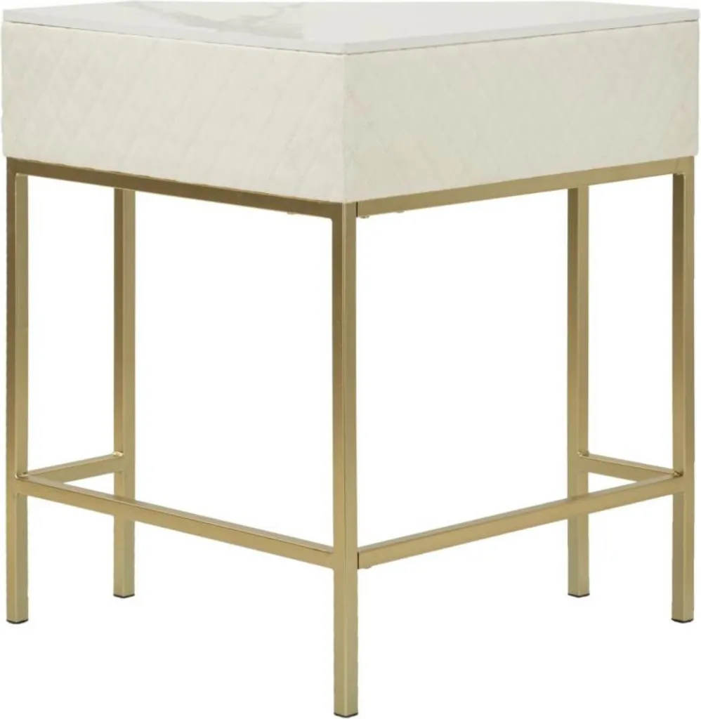 FURNLUX Table Console Sharon Blanche 85cm - Console de Design Moderne - 5