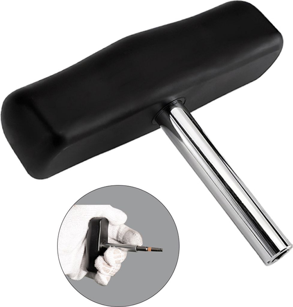 T-Griff für 1/4 Zoll 6,3mm Sechskantschlüssel, 1.6Nm T-Schlüssel, pneumatischen Schlüsselbits Adapterhülsen Verlängerungsstangen Sechskantsch...
