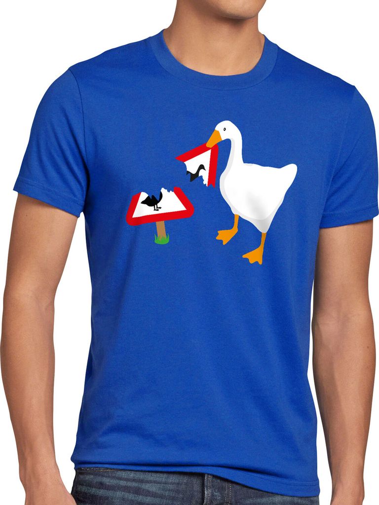 style3 Gänse Panik Herren T-Shirt gans videospiel