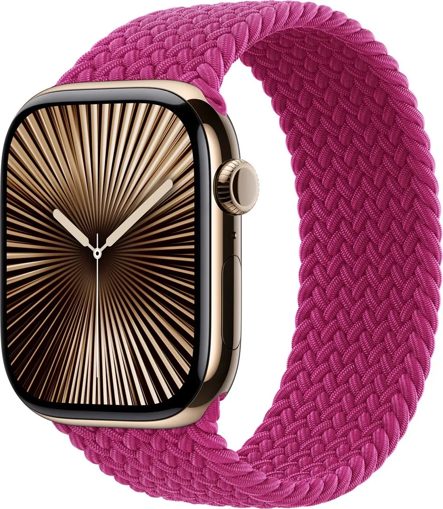 Eleganza Dinamica: Solo Loop Intrecciato Magenta per Apple Watch 42mm