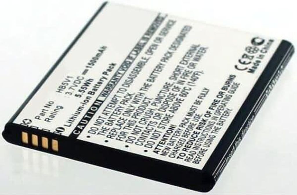 Akku für Huawei Ascend Y360 Li-Ion 3,7 Volt 1500 mAh schwarz.