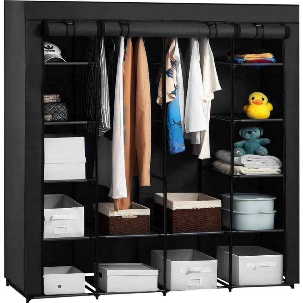 170x170x45 cm Stoffschrank Faltschrank Kleiderschrank aus