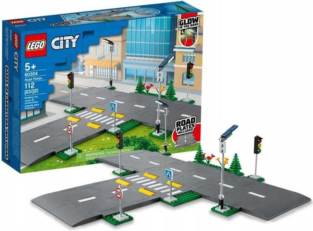 LEGO 60304 City Kruispunt met verkeerslichten, bouwset Productafbeelding 