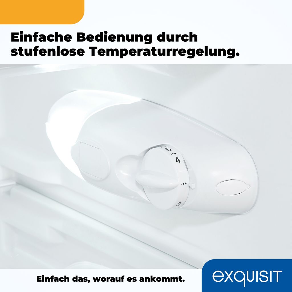 Exquisit Kühlschrank mit Gefrierfach, 107 Liter, kleiner Produktbild 9
