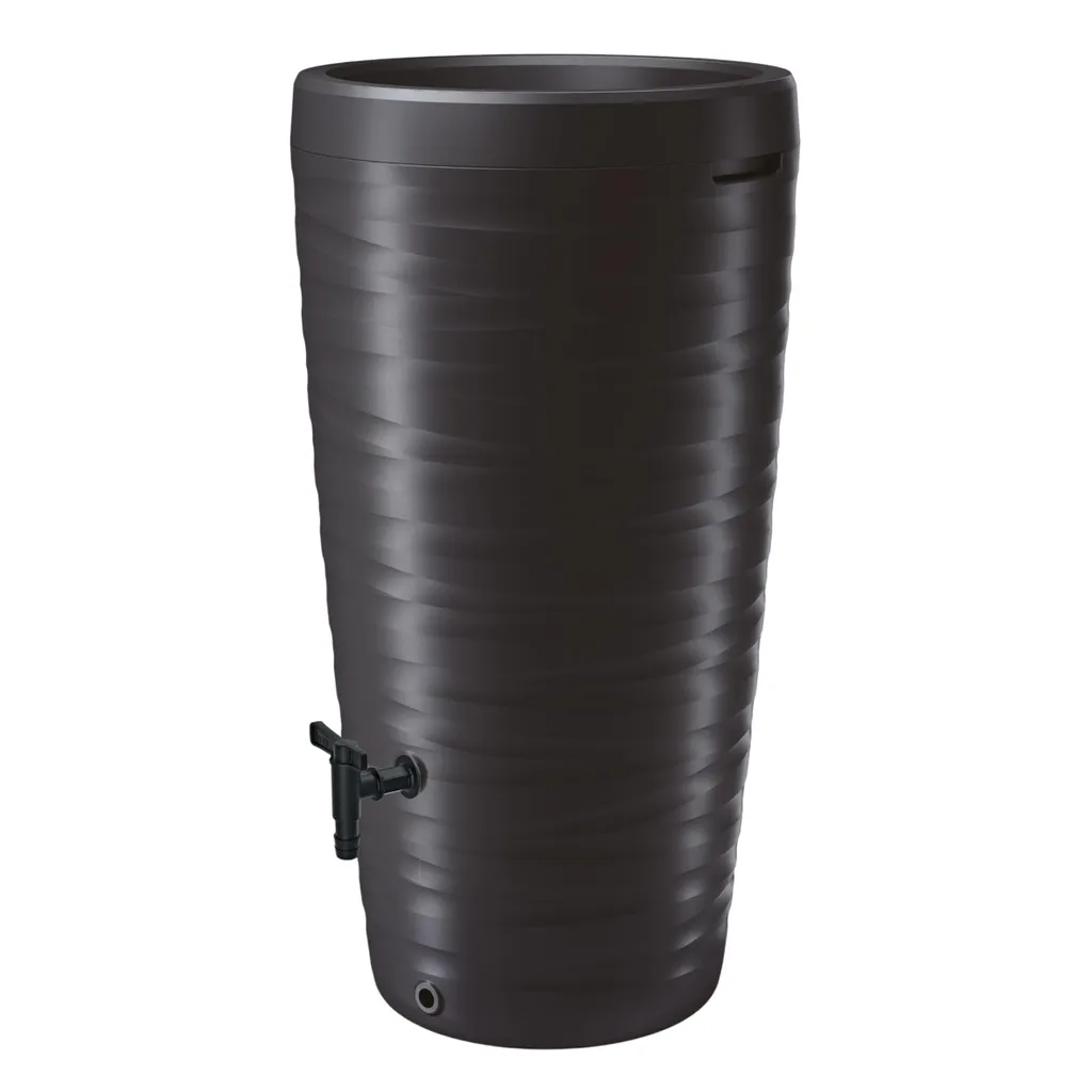 Récupérateur eau de pluie MAZE 240L anthracite avec robinet et bac