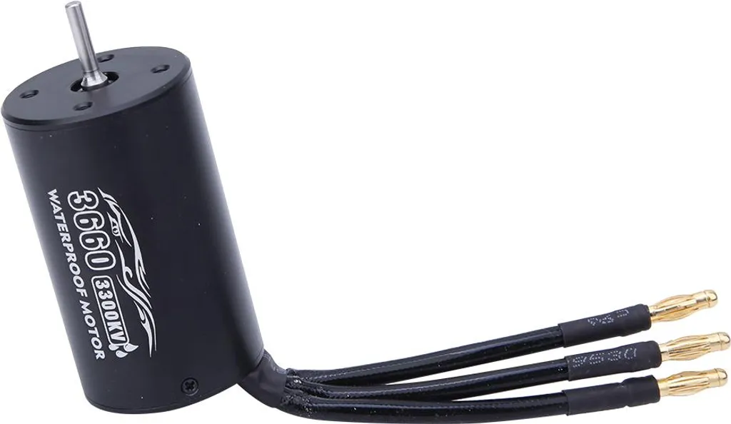 Moteur brushless 3660 3300KV noir 4 pôles sans capteur pour modèle RC