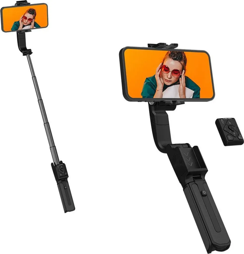 Hohem iSteady Q Nero: Stabilizzatore Smartphone 4-in-1 e Gimbal Desktop - 8