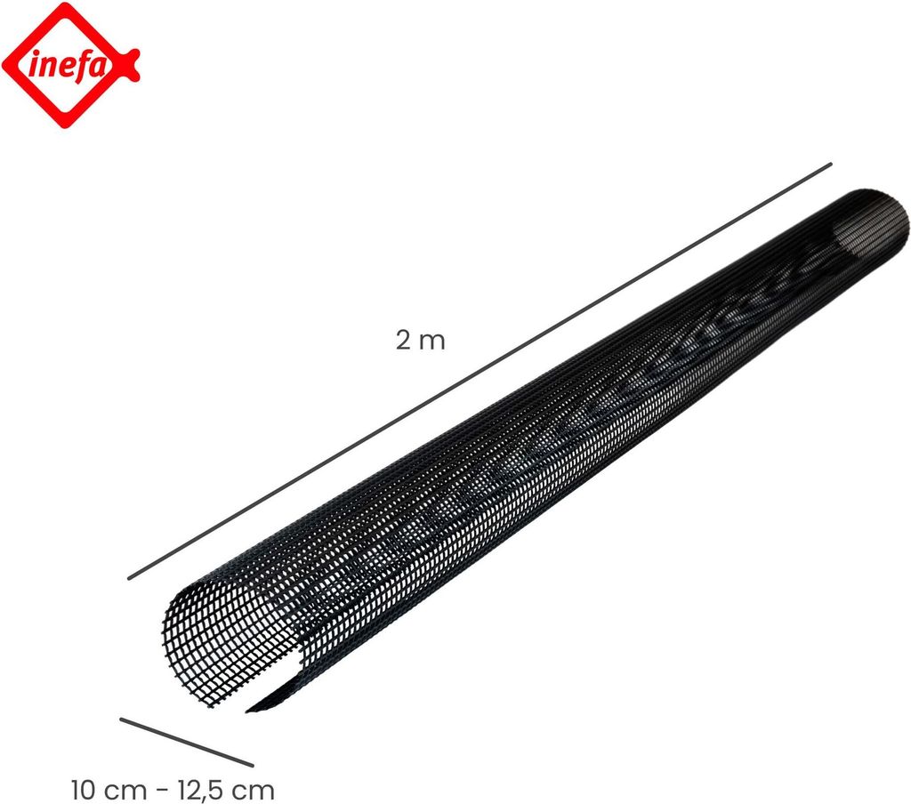 Dachrinnenschutz 1m Lang Laubfang 100mm-125mm Laubstopp In Schwarz - Foto 3