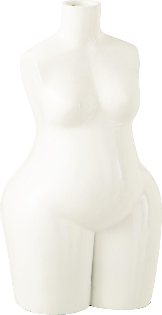 J-Line J-Line Vase Frau Körper - Polyresin - Glänzend Weiß - Large