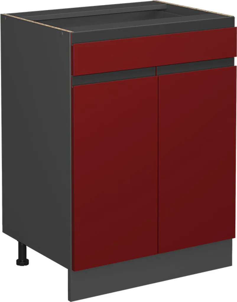 Vicco Mobiletto Base Cucina R-Line 60cm Rosso/Antracite | Acquista Ora