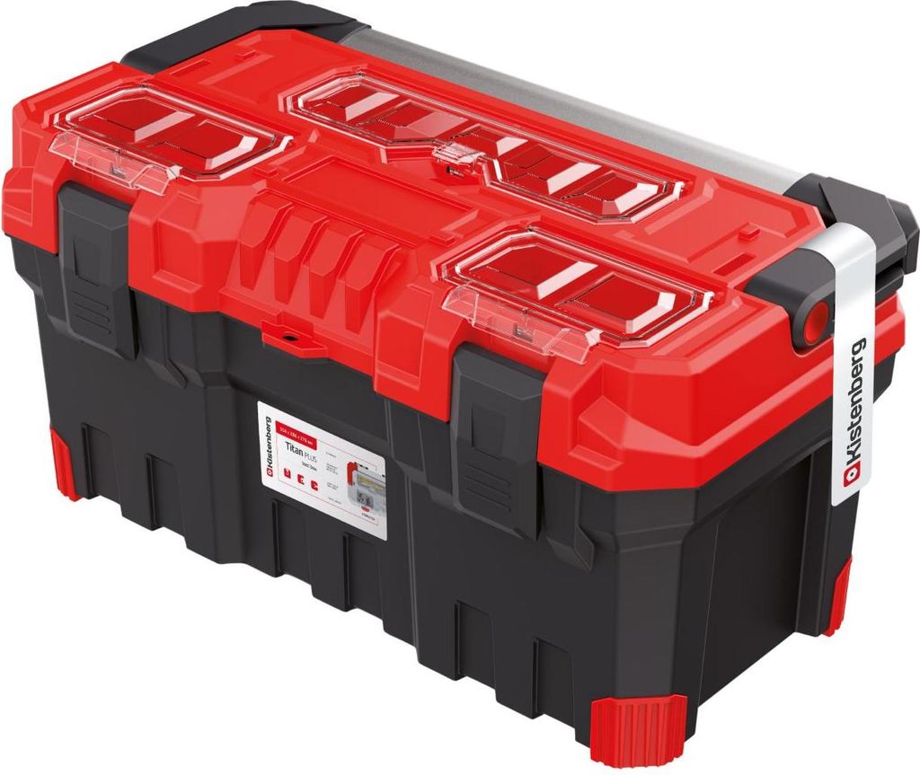Cassetta Portautensili Titan Plus Rossa - mm.554x286x276h. Immagine del prodotto 