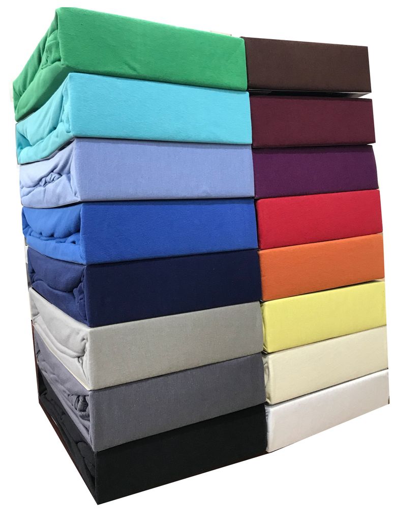 Spannbettlaken Jersey 120-130x200 Grau 100% Baumwolle Produktbild 6