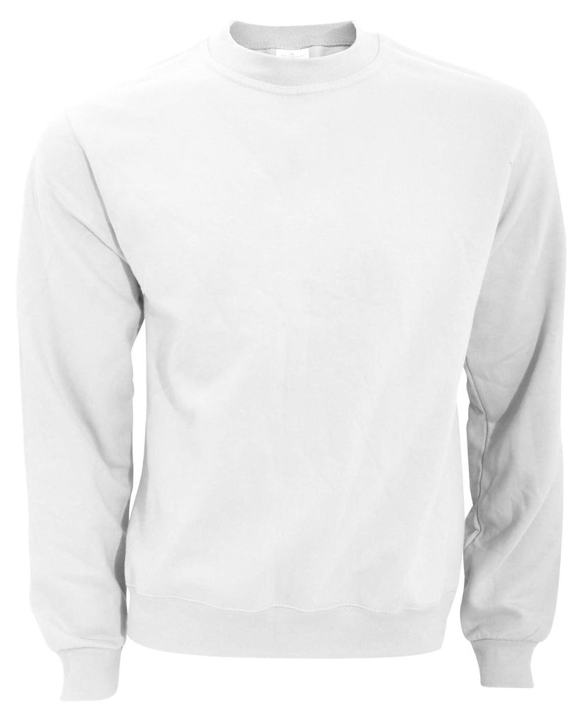 B&C Sweatshirt mit Rundhalsausschnitt FK153 (4XL) (Weiß)